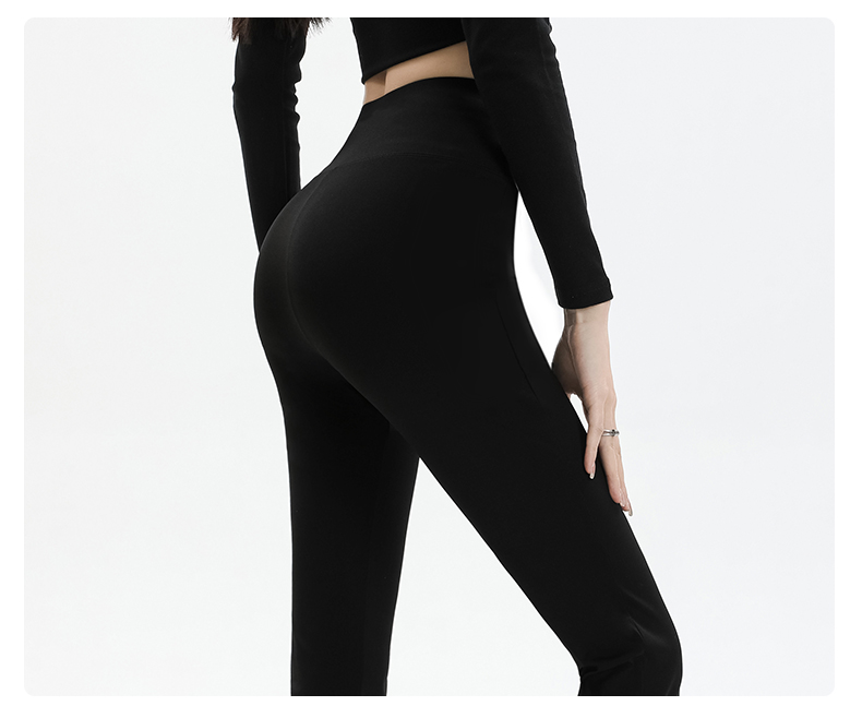 フレアパンツ 美脚シルエットフレアレギンス