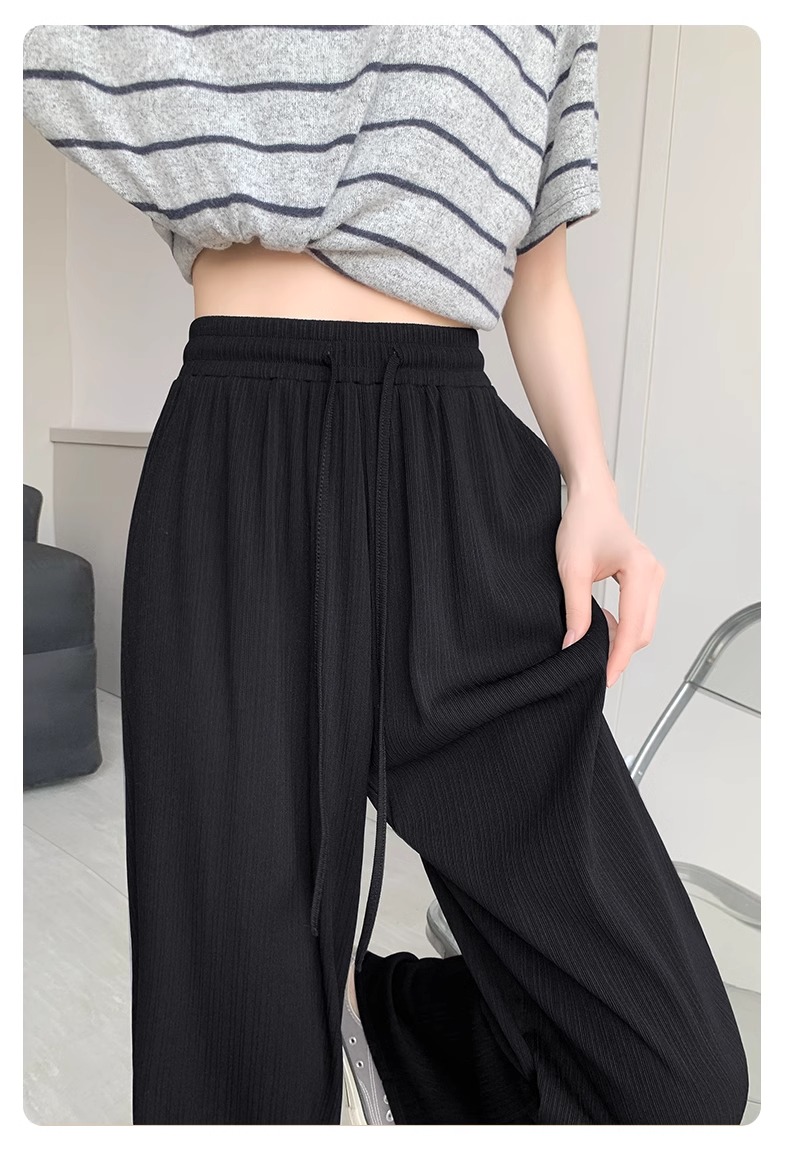 フレアパンツ 縦縞リラックスフレアパンツ
