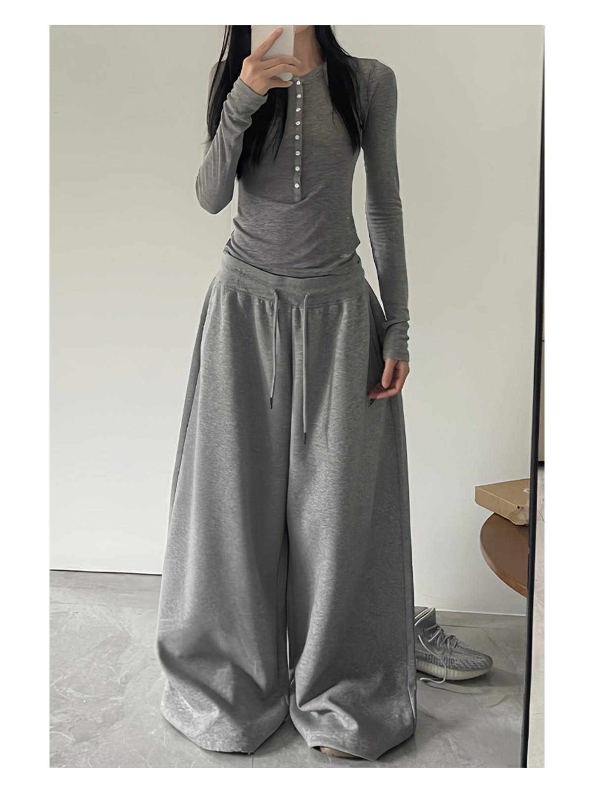 フレアパンツ リラクシーフレアスウェットパンツ