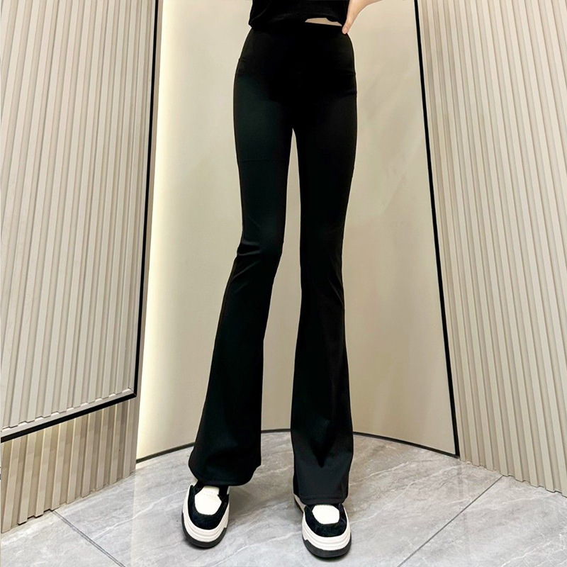 フレアパンツ 美脚効果フレアレギンスパンツ