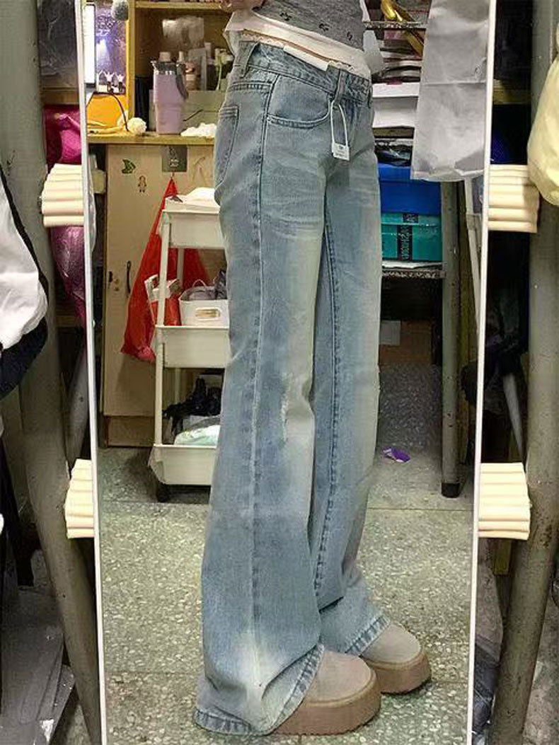 フレアパンツ こだわり裾広がりデニム