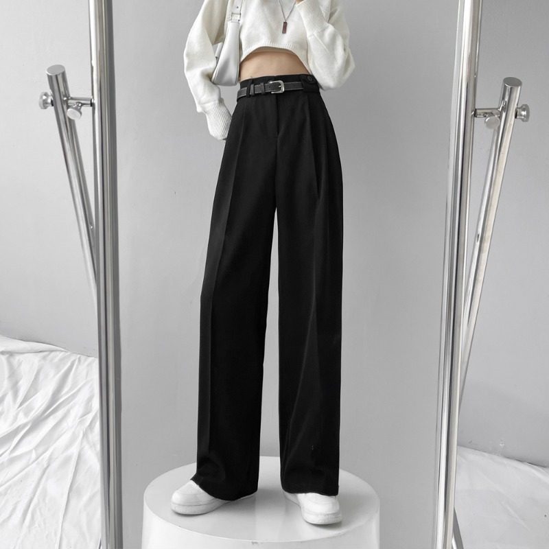 フレアパンツ 裾広がりが美しいハイウエストフレアパンツスラックス