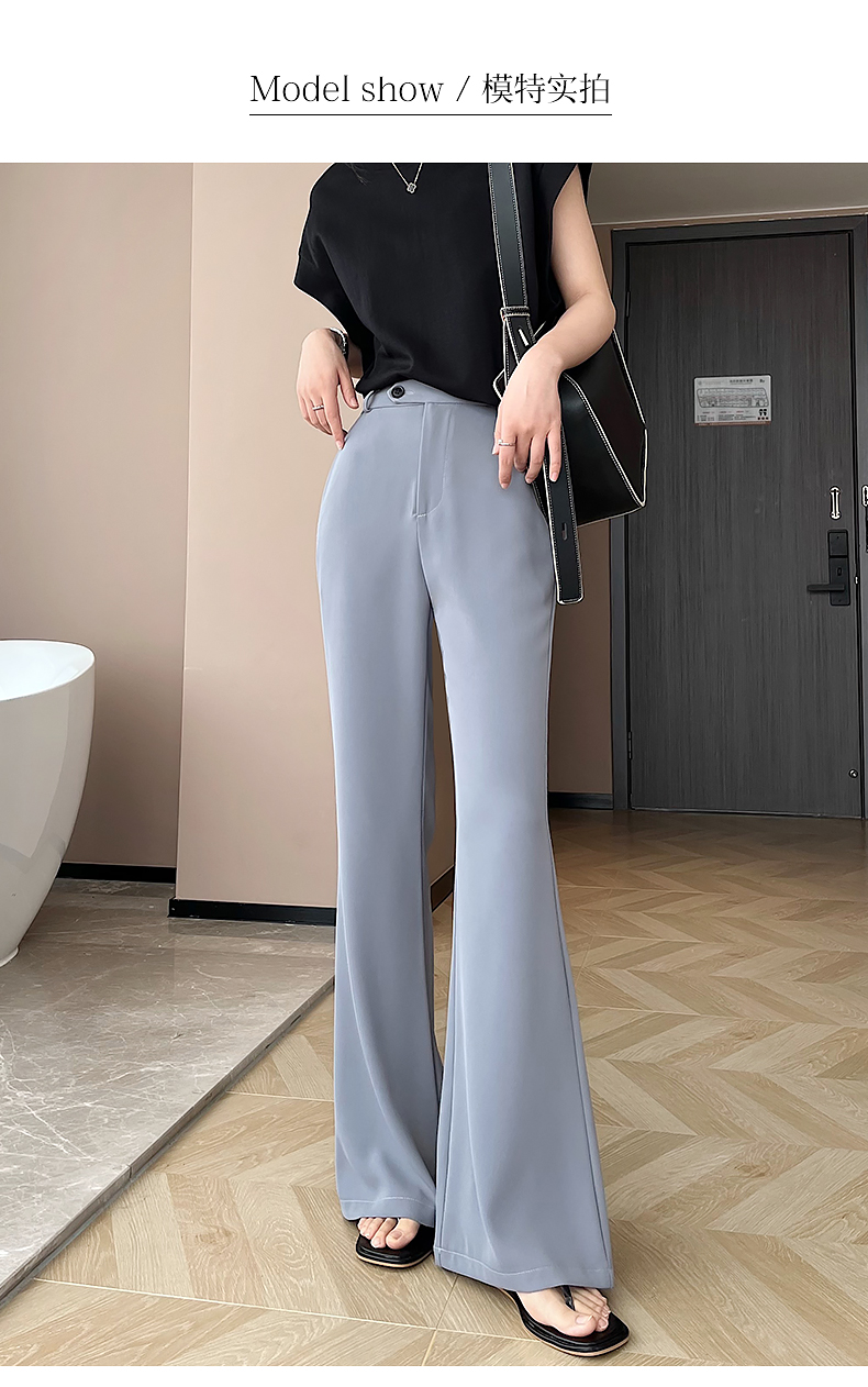 フレアパンツ シルエット美人のフレアパンツスーツ