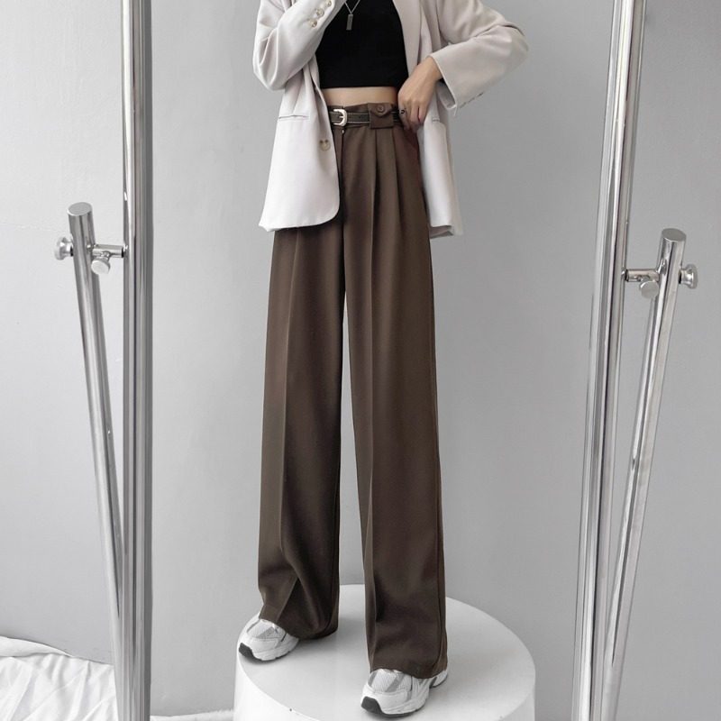 フレアパンツ 裾広がりが美しいハイウエストフレアパンツスラックス