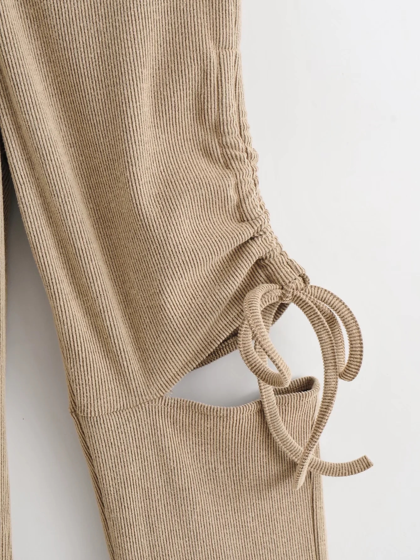 フレアパンツ リボン結び切りかけフレアパンツ