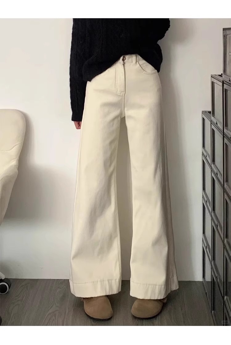 フレアパンツ すっきりシルエットフレアパンツ