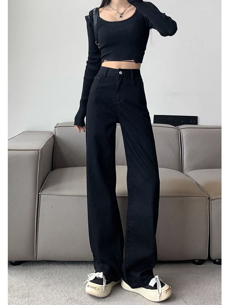 フレアパンツ 美脚効果抜群ハイウエストワイドフレアパンツ