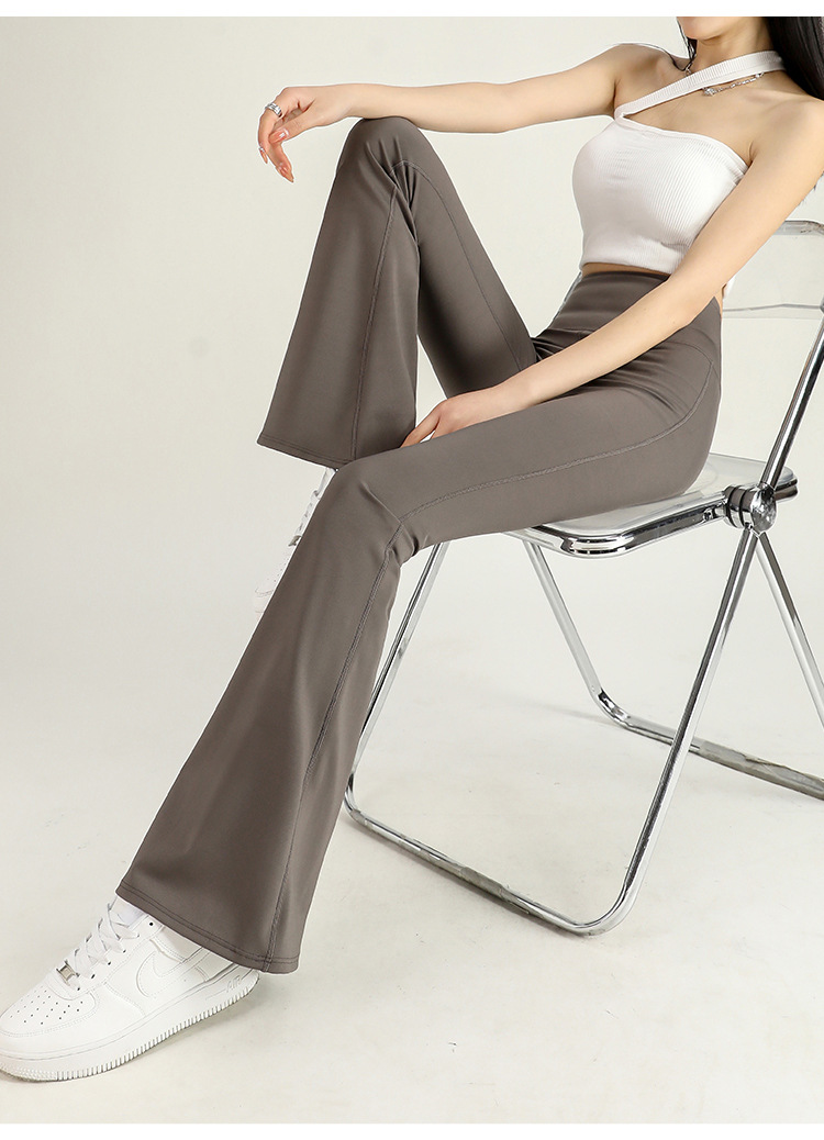 フレアパンツ すっきり美脚フレアレギンス