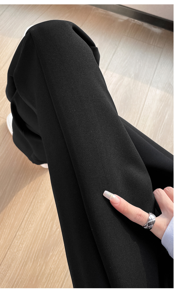 フレアパンツ 美脚スリットフレアスラックス