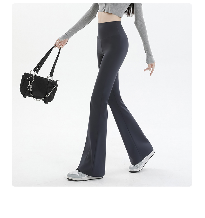 フレアパンツ 美脚シルエットフレアレギンス