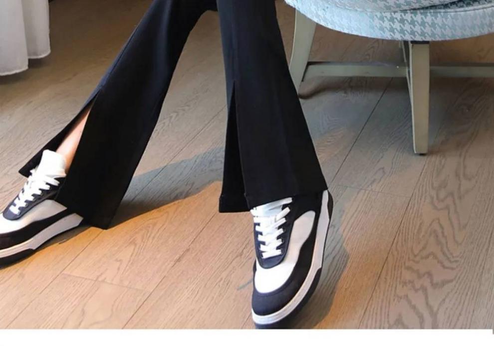 フレアパンツ 裏起毛ハイウエスト三つボタンフレアパンツ