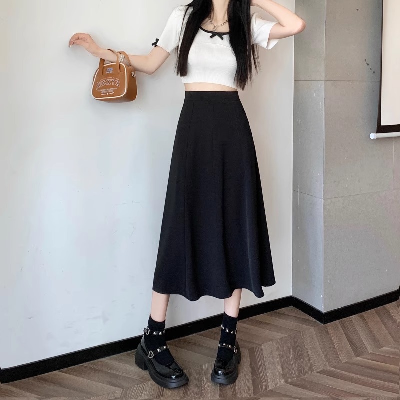 フレアパンツ エレガントフレアロングスカート