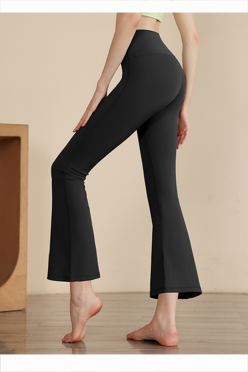 フレアパンツ 美脚ラインフレアパンツレギンス