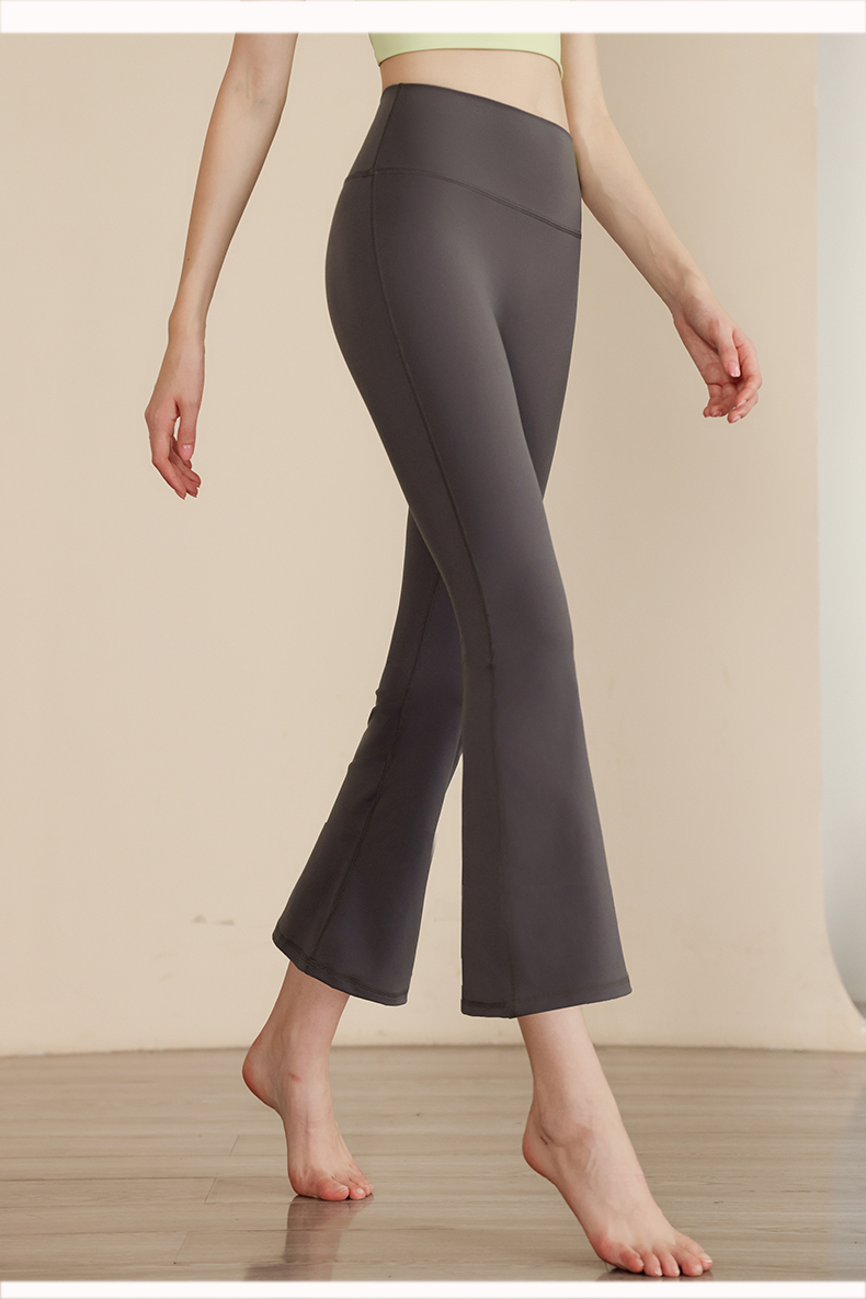 フレアパンツ 美脚ラインフレアパンツレギンス
