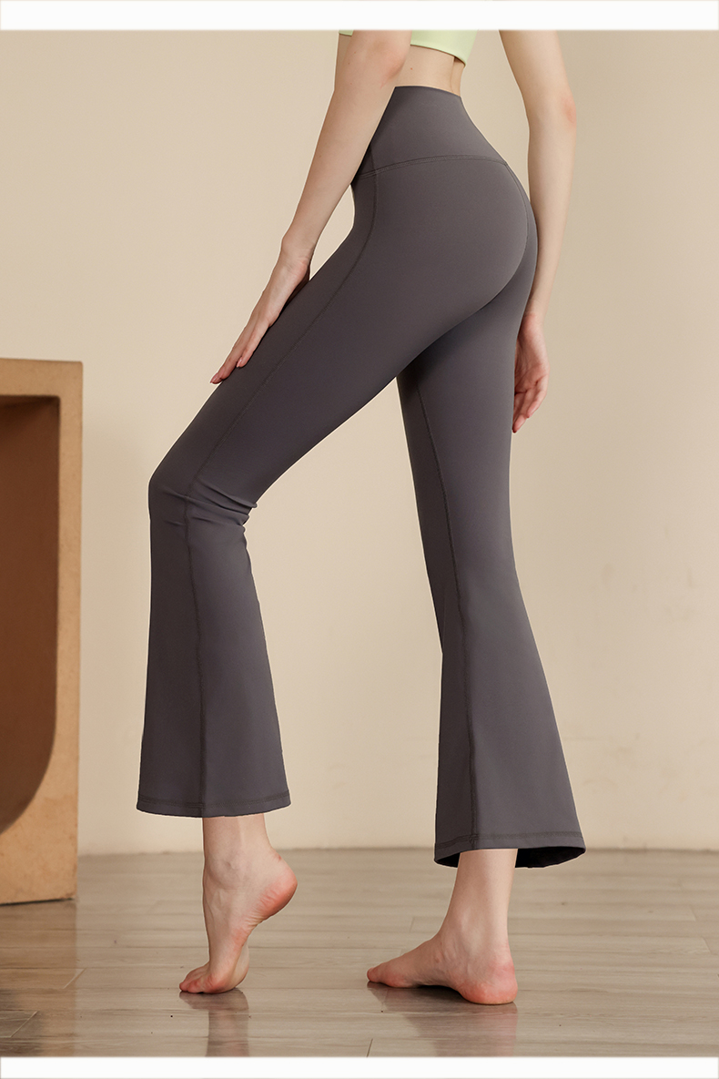 フレアパンツ 美脚ラインフレアパンツレギンス