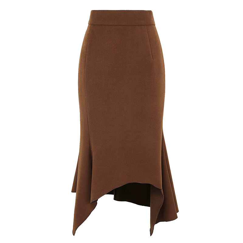 フレアスカート イレギュラーヘムラインフレアスカート