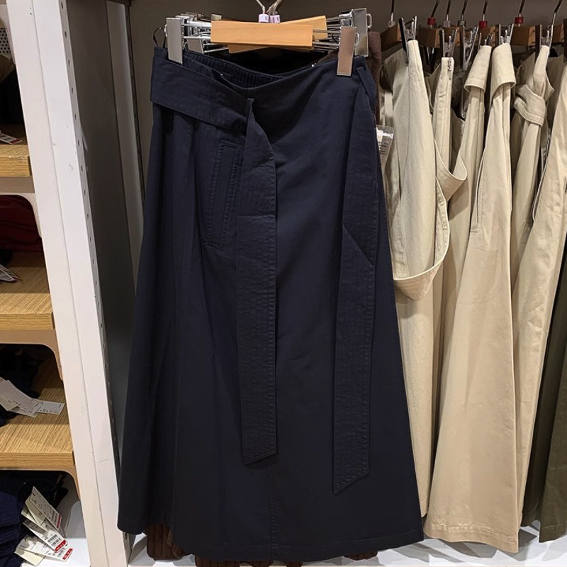 フレアスカート ウエストリボンデザインのフレアスカート