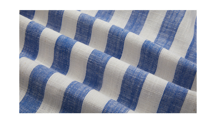 フレアスカート 爽やかストライプ柄ウエストゴムフレアスカート