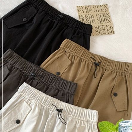 フレアスカート サイドポケット付きカジュアルフレアロングスカート