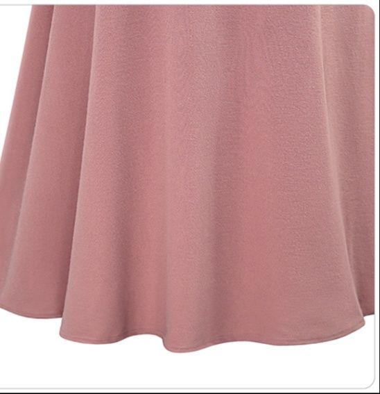 フレアスカート リボンベルト付き巻き風フレアスカート