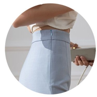 フレアスカート 上品な裾広がりマーメイド風フレアスカート