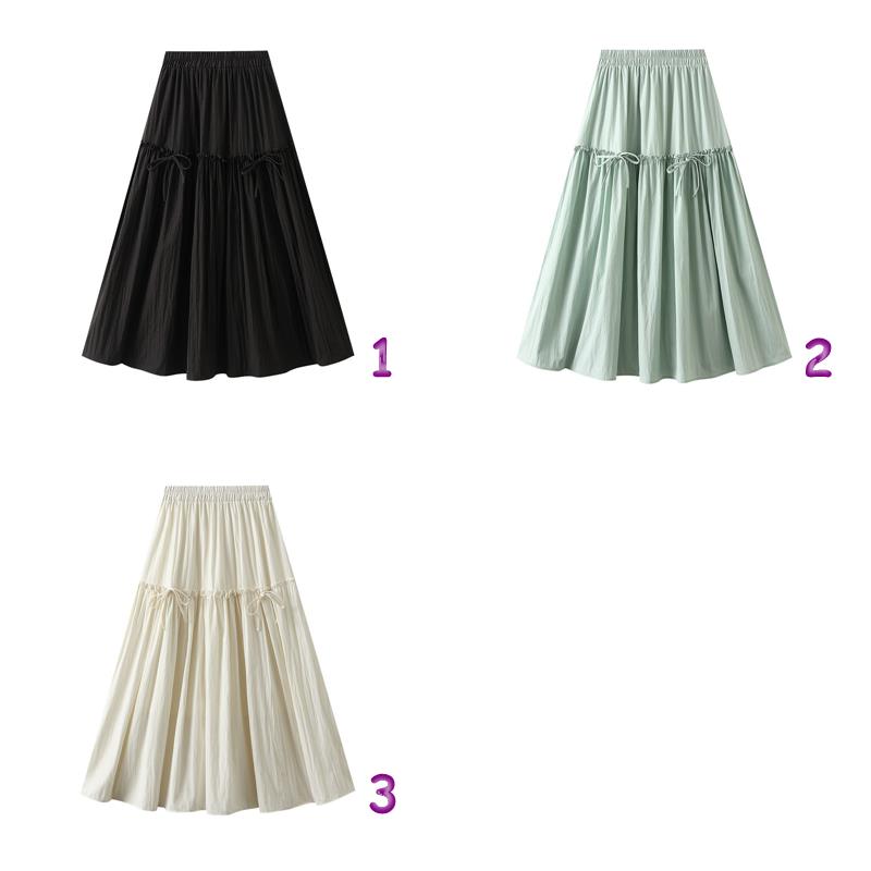 ティアードフレアスカート マキシ・ロング丈 3色展開