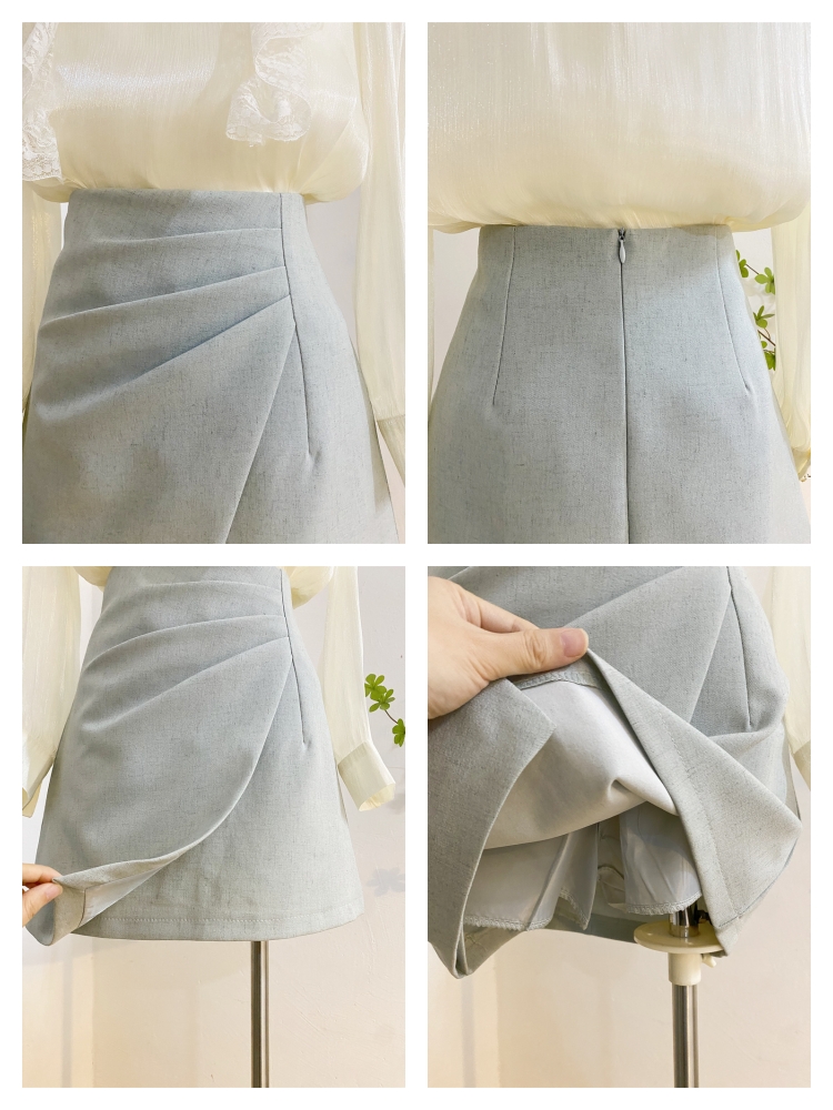 アシンメトリーデザインフレアスカート