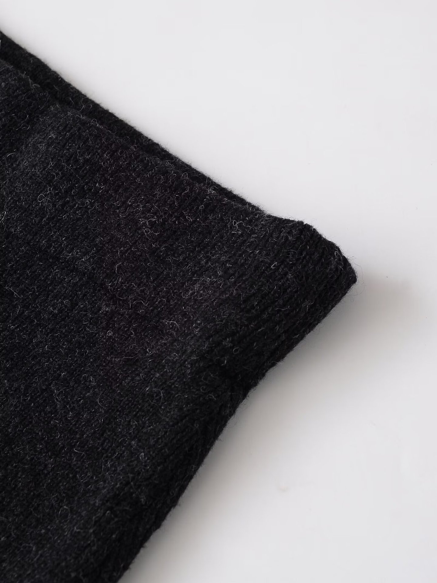 フレアスカート ラップ風デザイン上品ニットフレアスカート