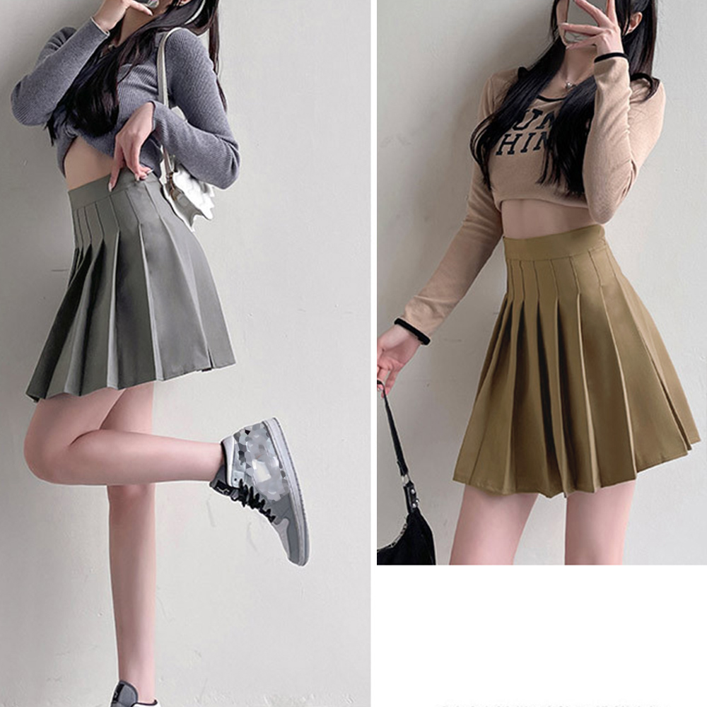 ボックスプリーツ ミニ・ショート丈 フレアスカート