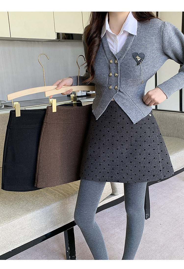 フレアスカート 裾広がり美シルエットフレアスカート