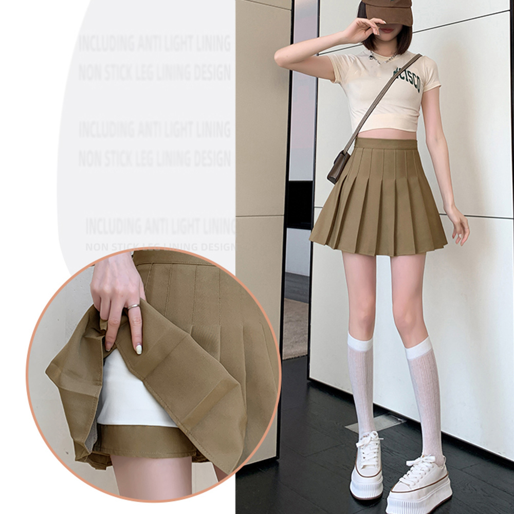 ボックスプリーツ ミニ・ショート丈 フレアスカート