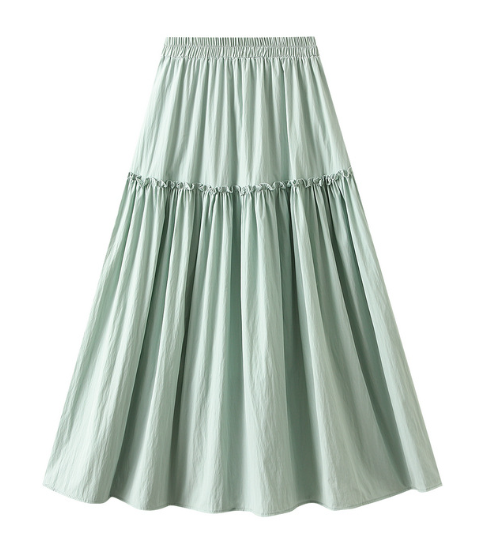 ティアードフレアスカート マキシ・ロング丈 3色展開