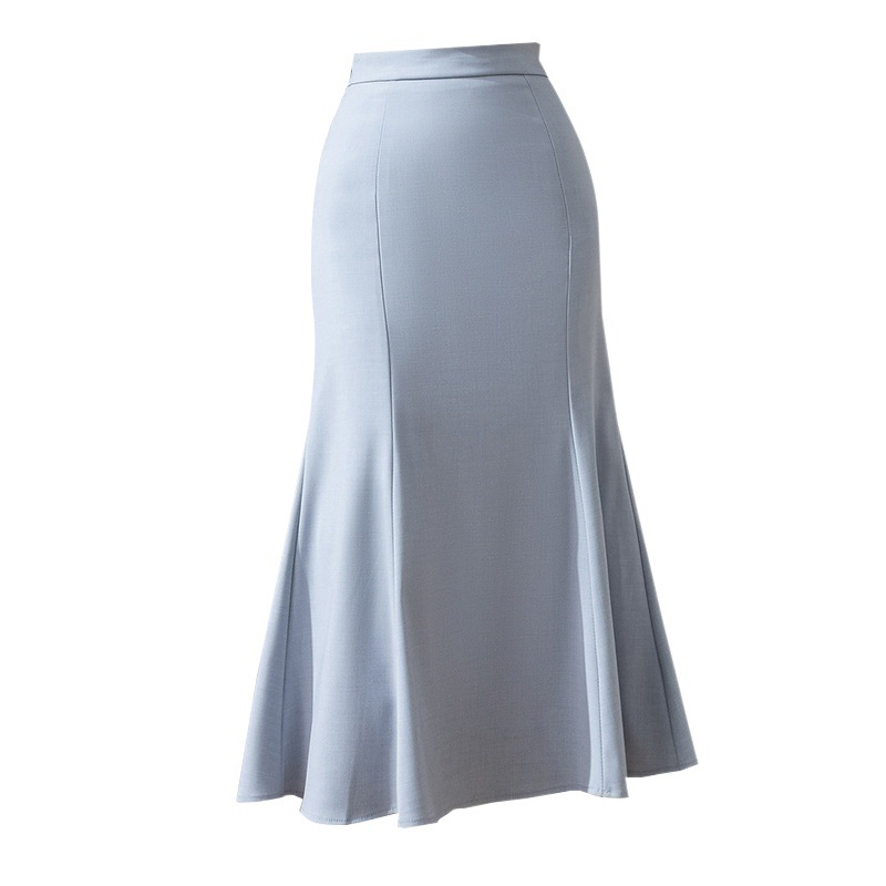 フレアスカート 上品な裾広がりマーメイド風フレアスカート