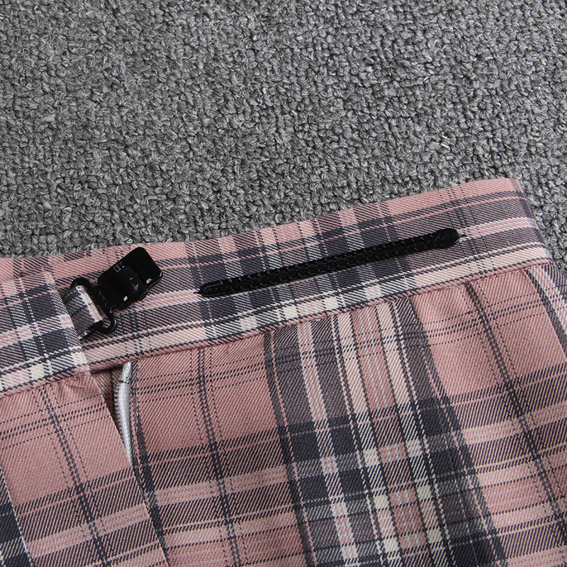 フレアスカート チェック柄プリーツフレアスカート