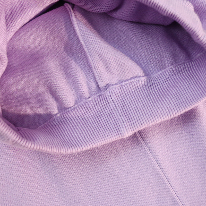 フレアスカート 裾フリンジニットフレアスカート