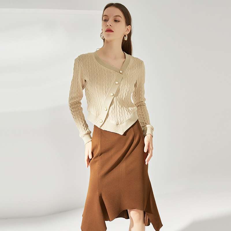 フレアスカート イレギュラーヘムラインフレアスカート