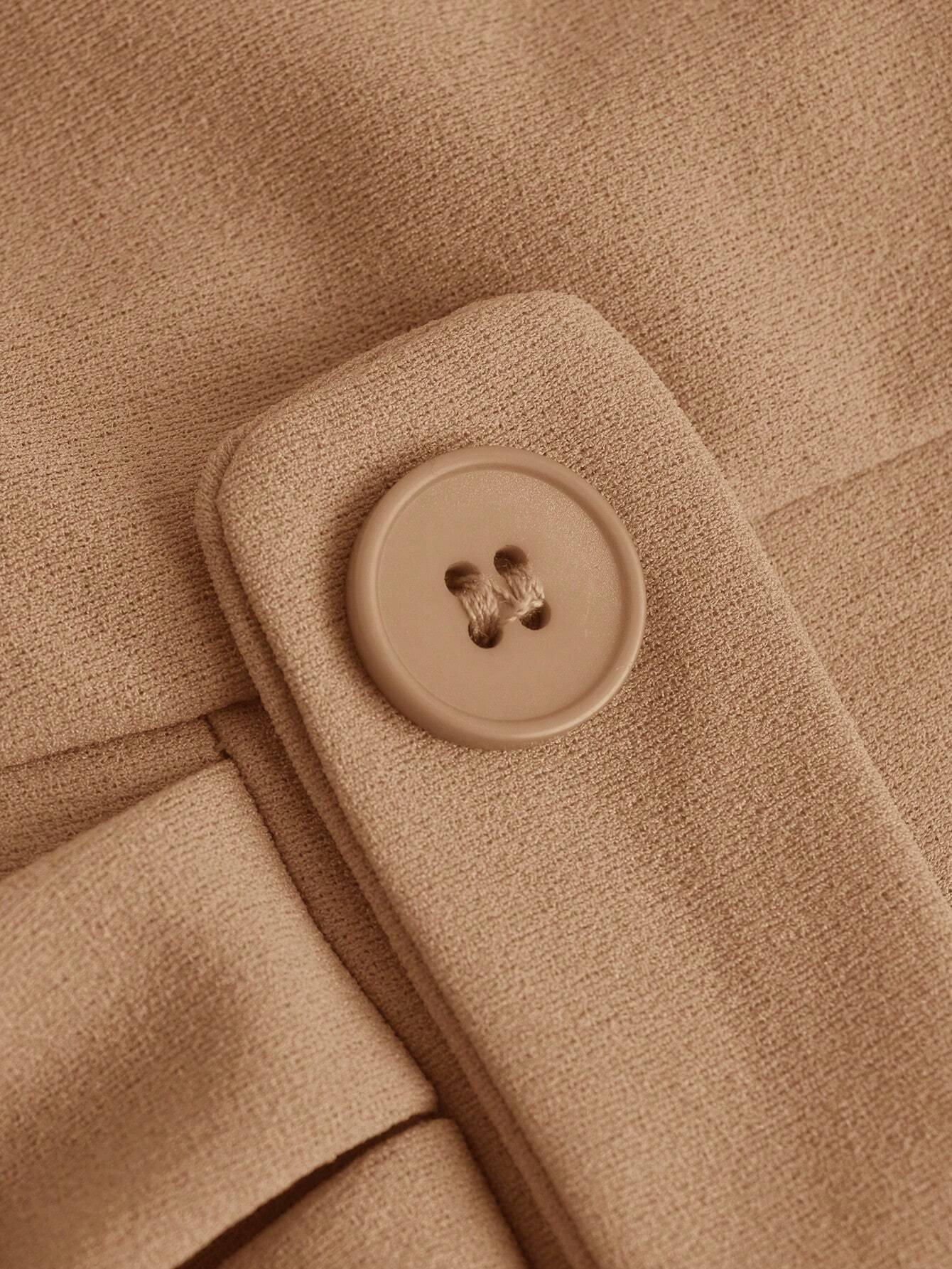 フレアスカート 裾フリルボタン飾りマーメイドフレアスカート