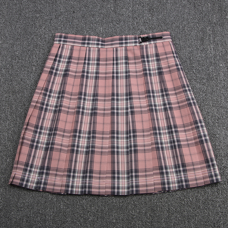 フレアスカート チェック柄プリーツフレアスカート