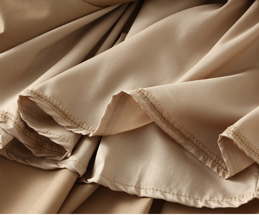 レディース マキシ・ロング丈 フレアスカート リボン付き 4色展開