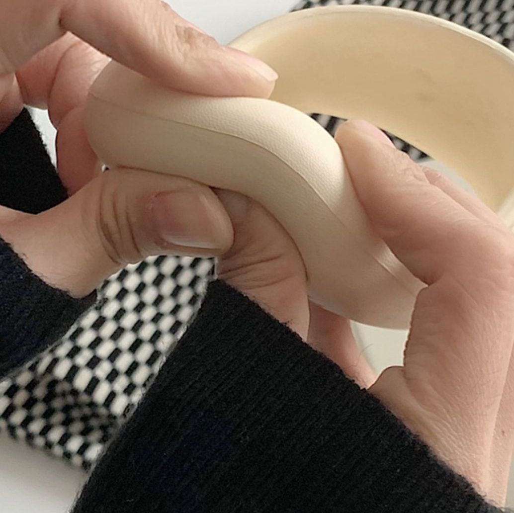フラットシューズ 菱形キルティング厚底サンダル