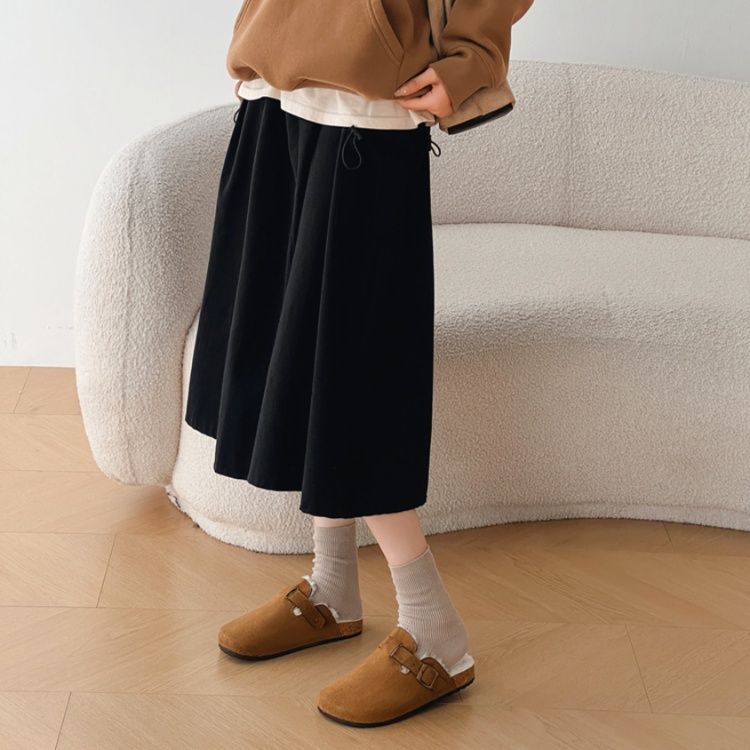 フラットシューズ 暖かもこもこサボサンダル