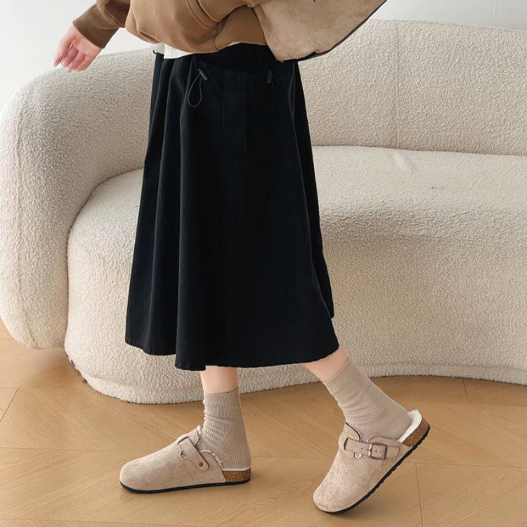 フラットシューズ 暖かもこもこサボサンダル