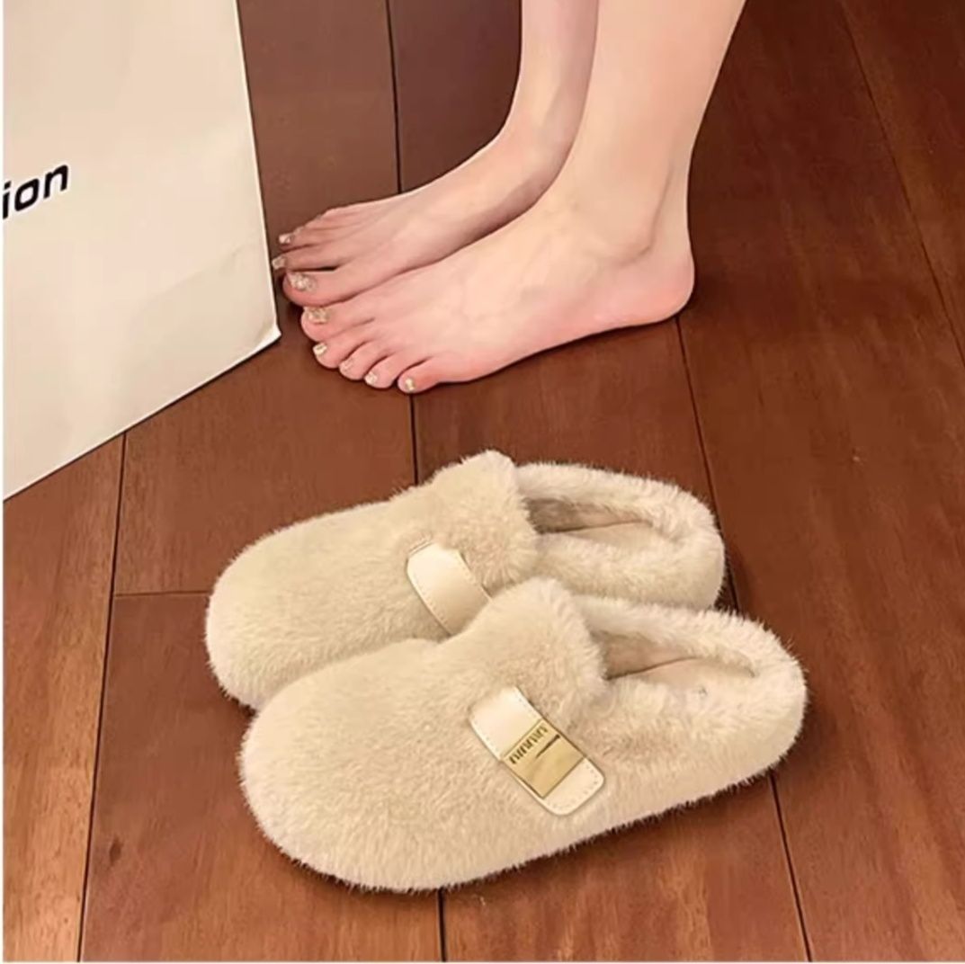 フラットシューズ ふわもこフラットシューズ