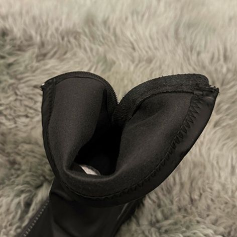 フラットシューズ ストレッチソフト厚底ショートブーツ