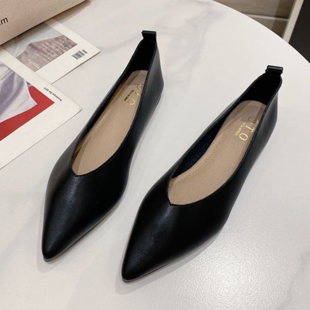 フラットシューズ 洗練スタイリッシュパンプス