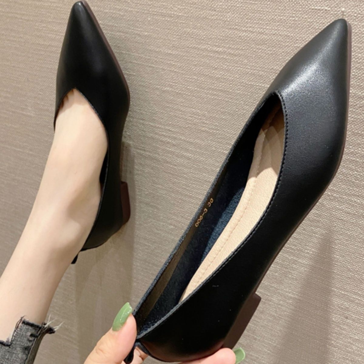 フラットシューズ 洗練スタイリッシュパンプス