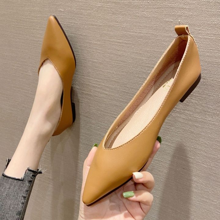 フラットシューズ 洗練スタイリッシュパンプス