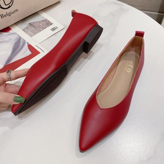 フラットシューズ 洗練スタイリッシュパンプス