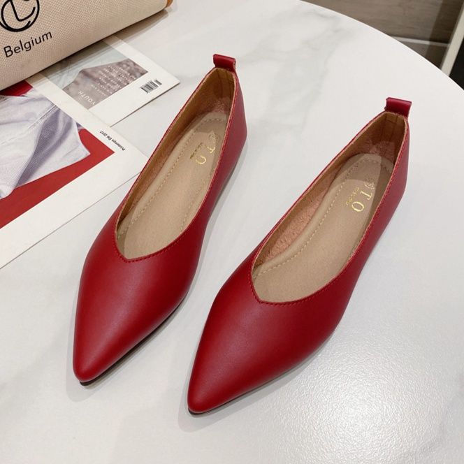 フラットシューズ 洗練スタイリッシュパンプス
