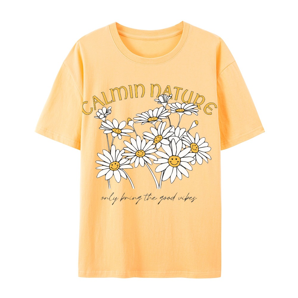 花柄 ファッション 笑顔のマーガレット 心落ち着くティー